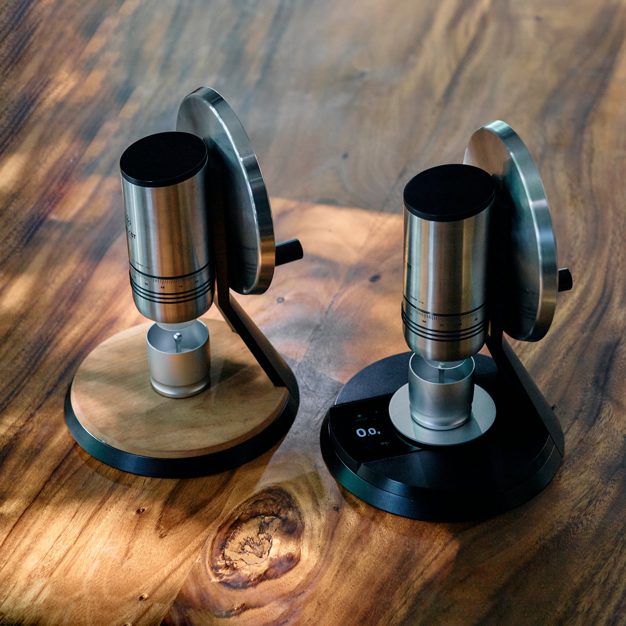 The NECCST Series1  and the Series 1 GBW side by side on an wooden table